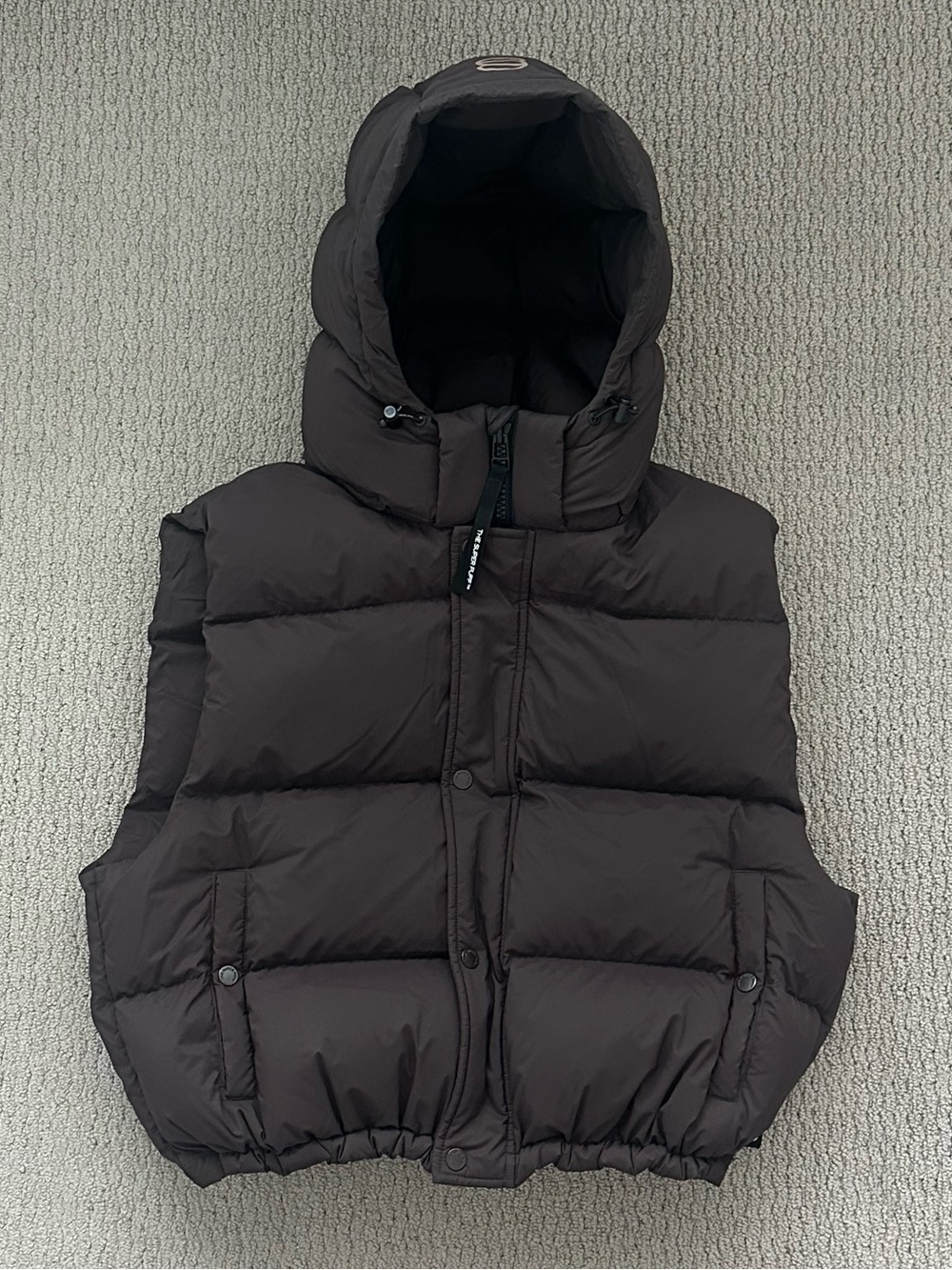 Aritzia The Super Puff Shorty Vest Brown XL